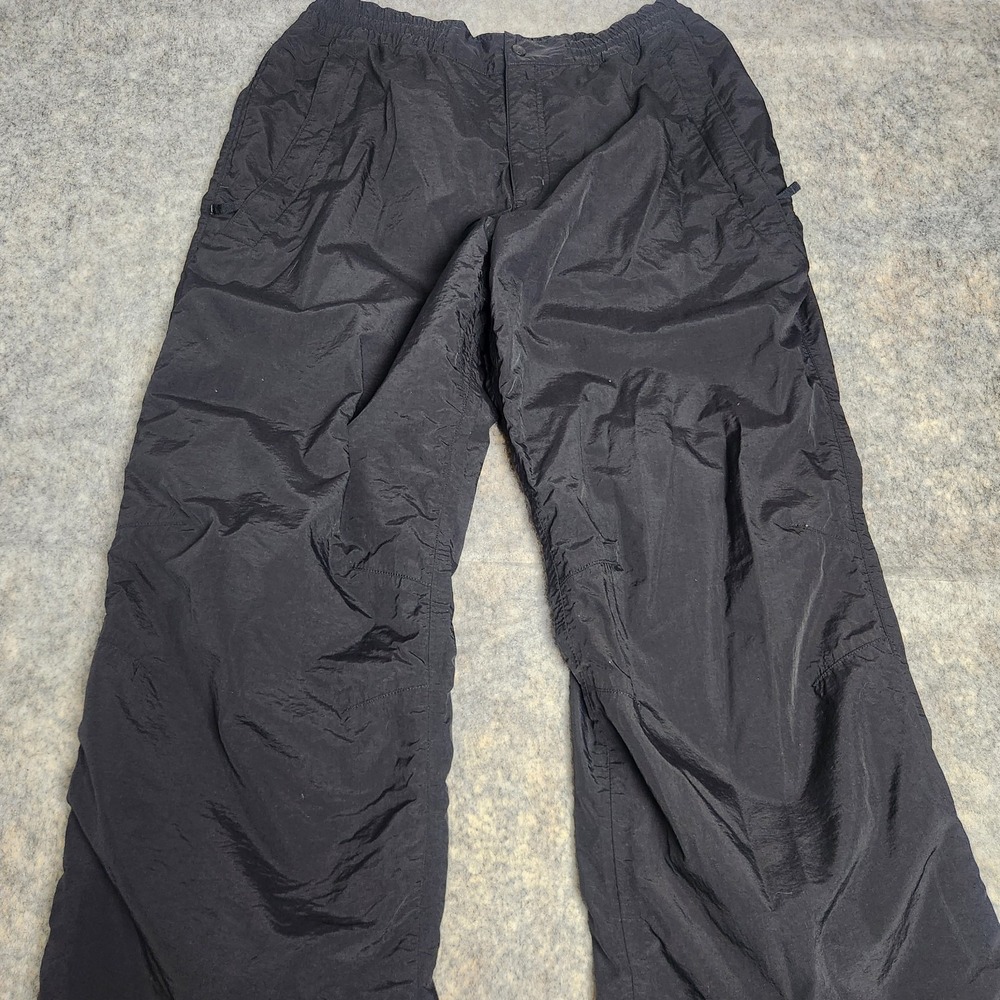 511 Tactical Rain Pants Men XL 34x32 Black Waterproof Lined Nylon Elastic Waist